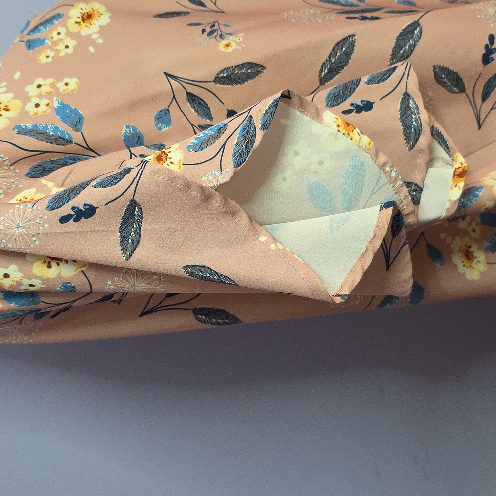 BloomChic Floral V-Neck Blouse -‎ Pink and Blue - Picture 4 of 7